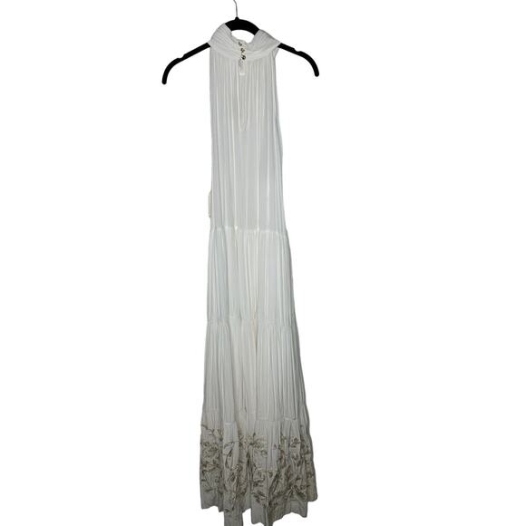 NWOT Ramy Brook Kahlil Maxi Dress‎ XXL Embroidered Hem Beachy Tiered NO BELT - Picture 6 of 12